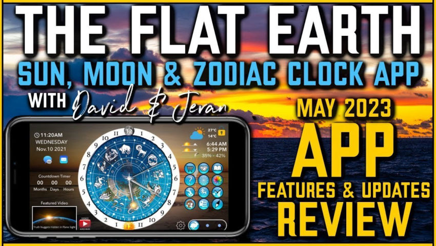 Flat Earth Sun, Moon & Zodiac Clock
